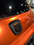 New! Ebony Sparkle Series Three colour badge overlays. Front and rear pair for 500/595