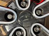 i30N wheel cap logo blackout decals x 4