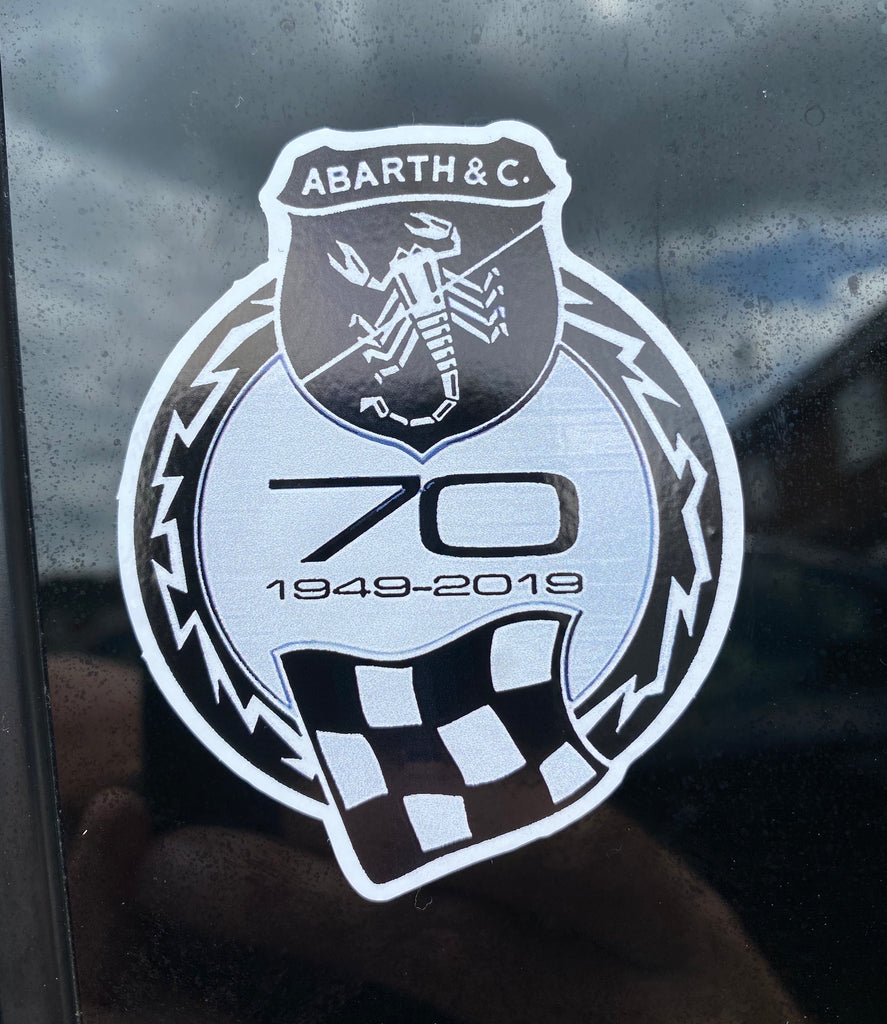 Stickers abarth vintage world champion sticker service Decal auto moto  print pvc cropped 8 pcs.