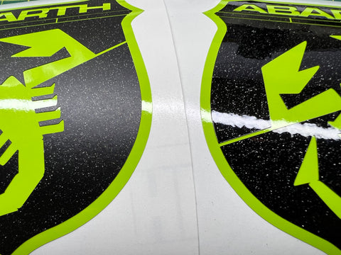 Ebony Sparkle Series 124 Badge overlay decals set of four including side badges