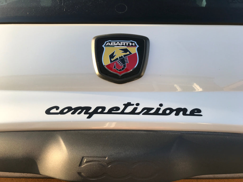 Punto Competizione Bianco Rosso Stickers - Abarth - Sticker