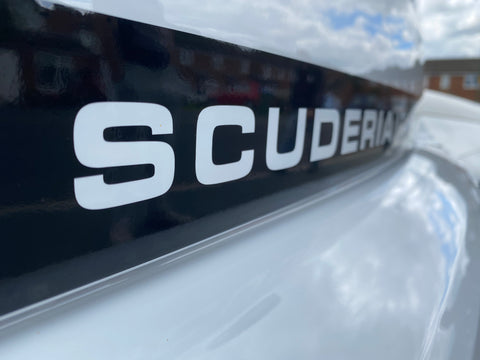 Punto Evo Scuderia Italia tailgate decal