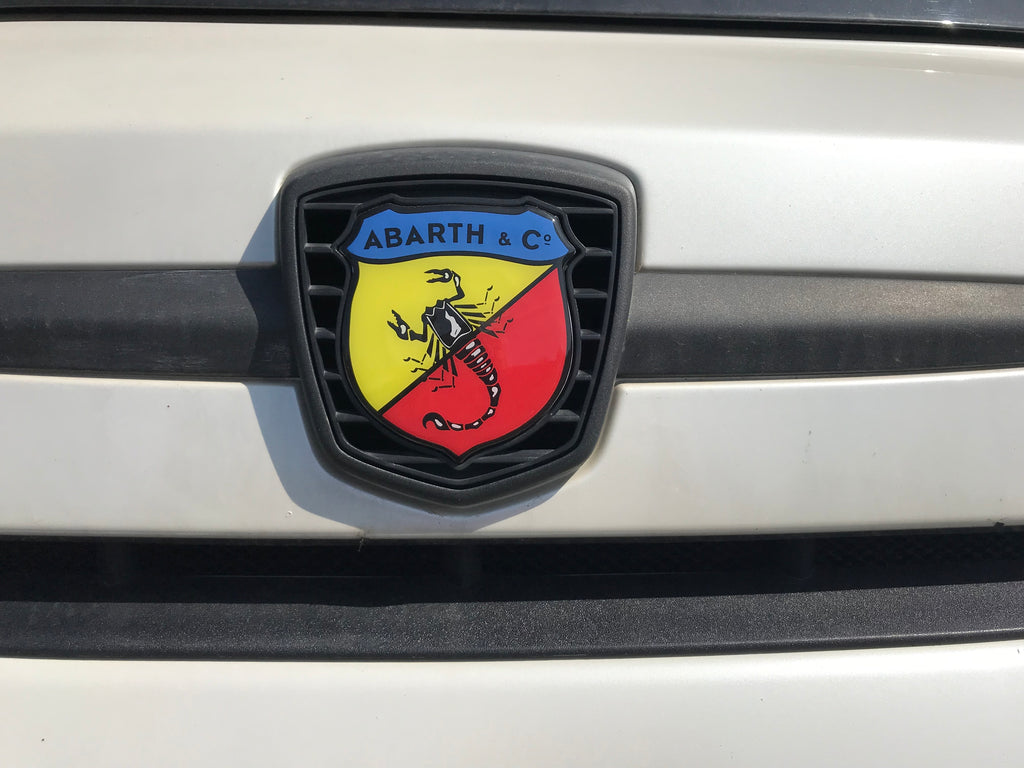 Fiat 500 Abarth 595 695 Horn Airbag Badge Overlay Gel 3d Resin 