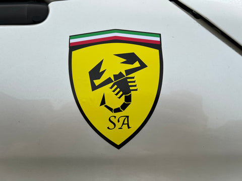 Small Abarth stickers and decals