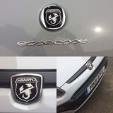 Abarth Punto evo Badge decals set of four including side badges, with Italian flag detail
