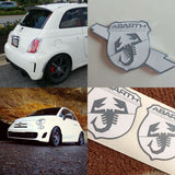 Fiat 500 Kit Abarth toit damier bandes bas de caisses logo Abarth - Tuning  Sticker Autocollant Graphic Decals