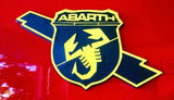 Abarth Punto evo Badge decals set of four including side badges, with Italian flag detail