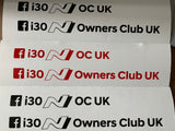 i30N Owners Club UK decal