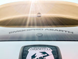 Modified Abarth rear window Facebook sticker
