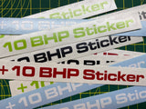 10 BHP sticker (Interior)