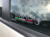 SWAG South West Abarth Group interior sticker