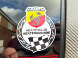 Abarthclub Hertfordshire Window sticker